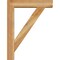 Ekena Millwork Traditional Block Rough Sawn Bracket w/ Offset Brace, Western Red Cedar, 6"W x 26"D x 34"H BKT0604X26X34TRA05RWR - alternate 4